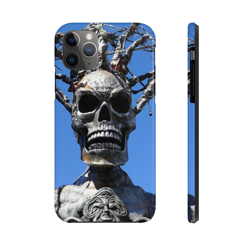 "Skull Warrior Stare" - iPhone Tough Case - Fry1Productions