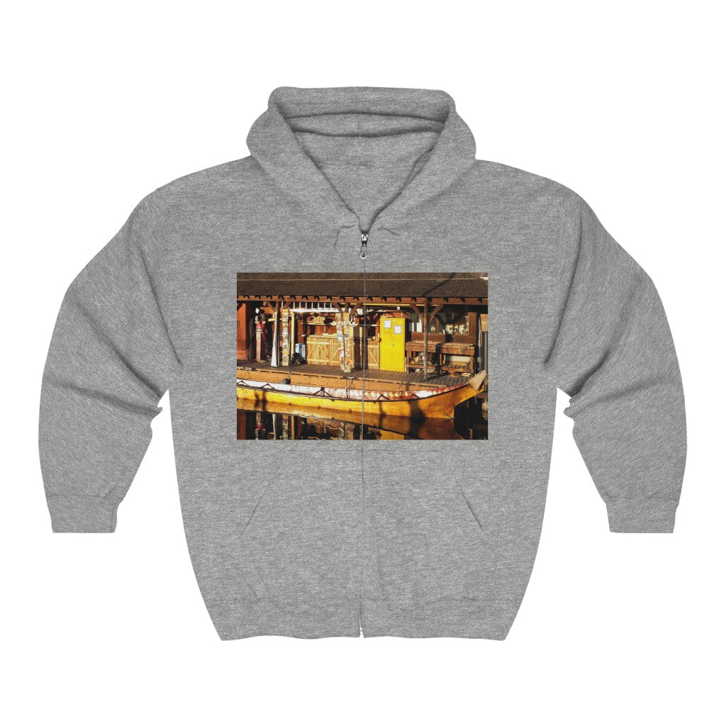 "Q'il'bid Awe" - Unisex Full Zip Hooded Sweatshirt - Fry1Productions
