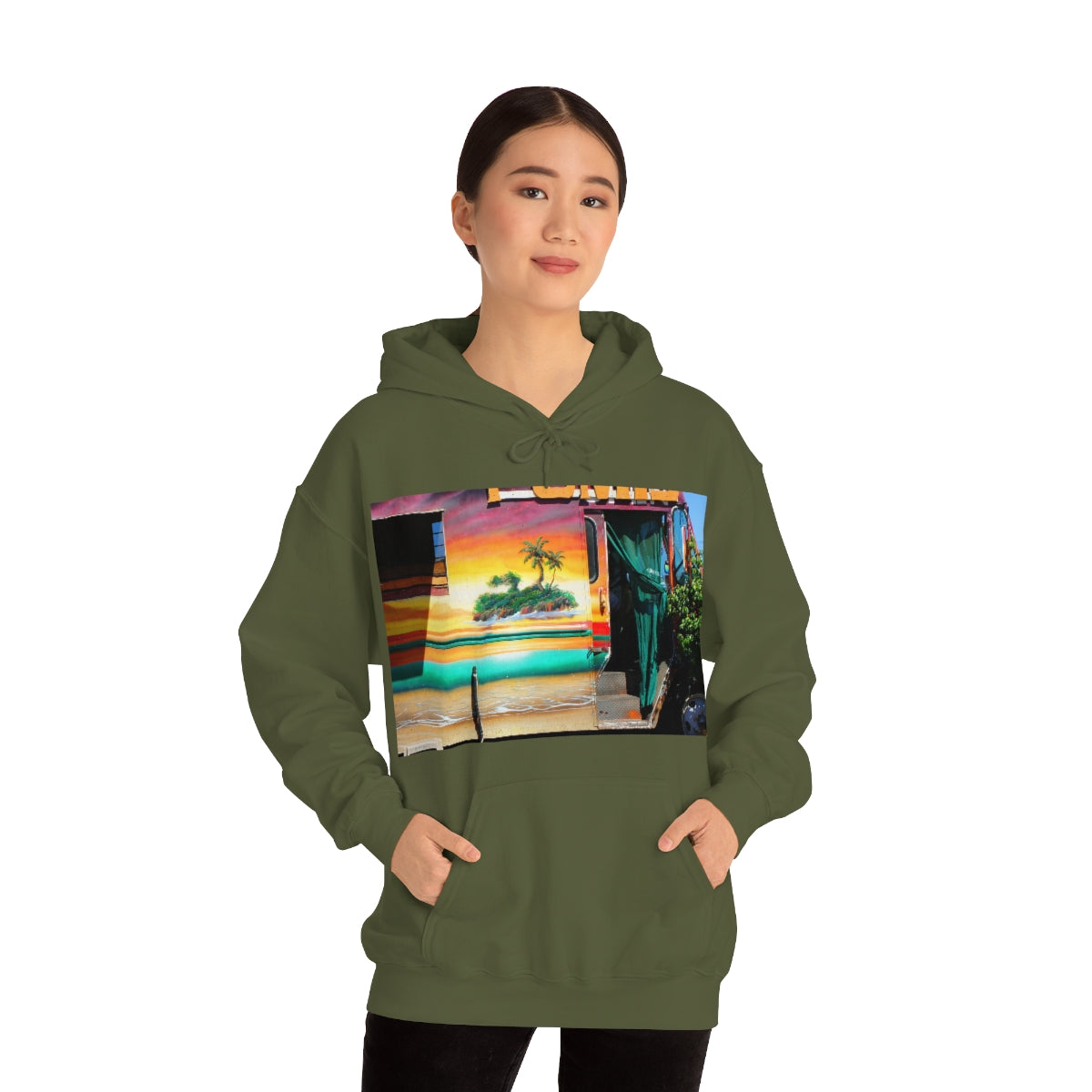 Island Love - Unisex Heavy Blend Hooded Sweatshirt - Fry1Productions