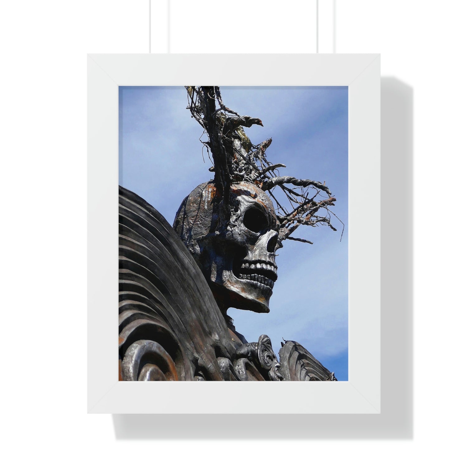 Skull Warrior - Framed Vertical Poster - Fry1Productions