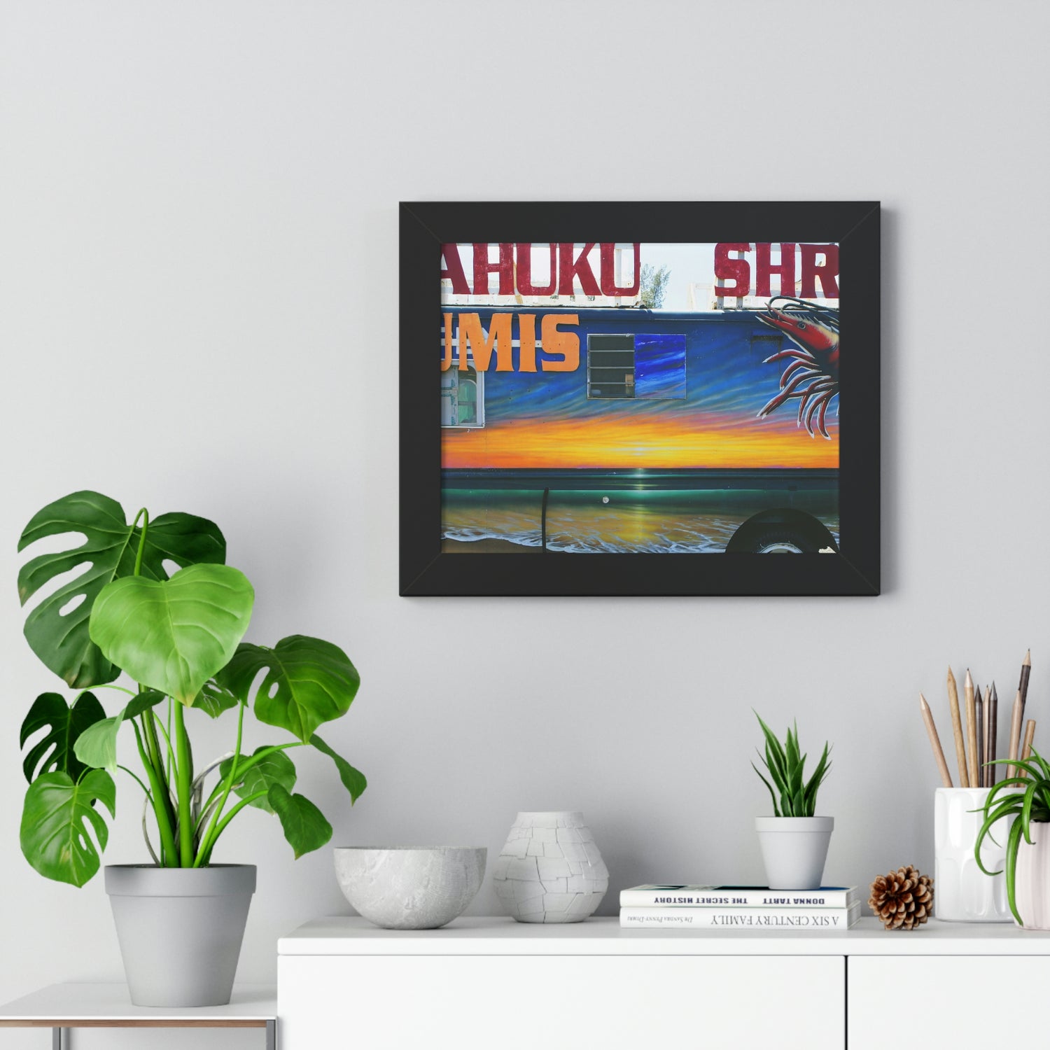 Fumis Aloha - Framed Horizontal Poster - Fry1Productions