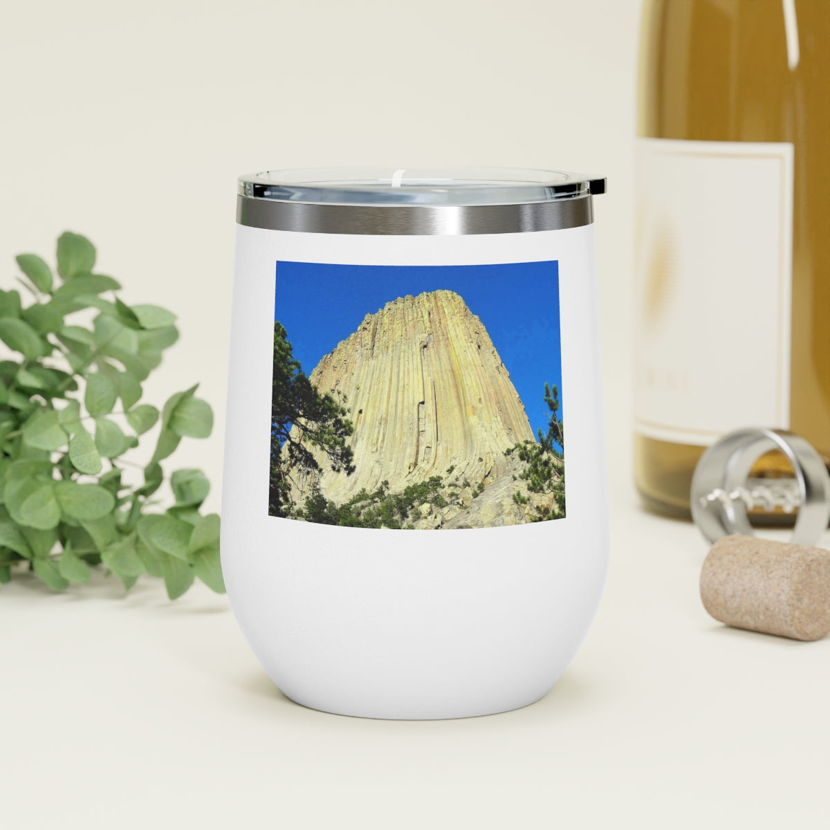 Reaching Heaven - 12 oz Insulated Wine Tumbler - Fry1Productions