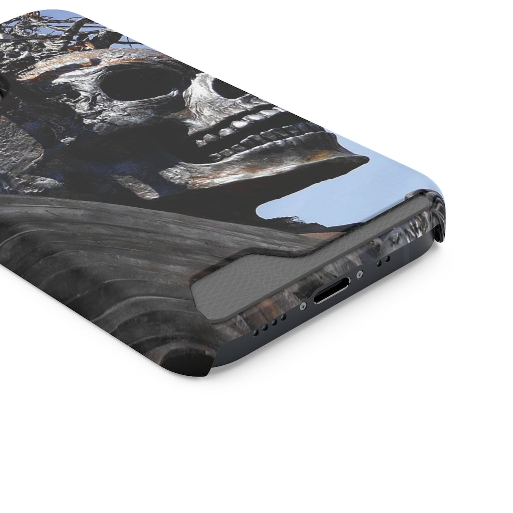 "Skull Warrior" - Galaxy S22 S21 & iPhone 13 Case With Card Holder - Fry1Productions