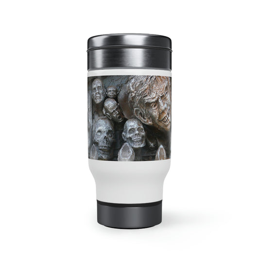 Waiting For The King - Stainless Steel Travel Mug with Handle, 14oz - Fry1Productions