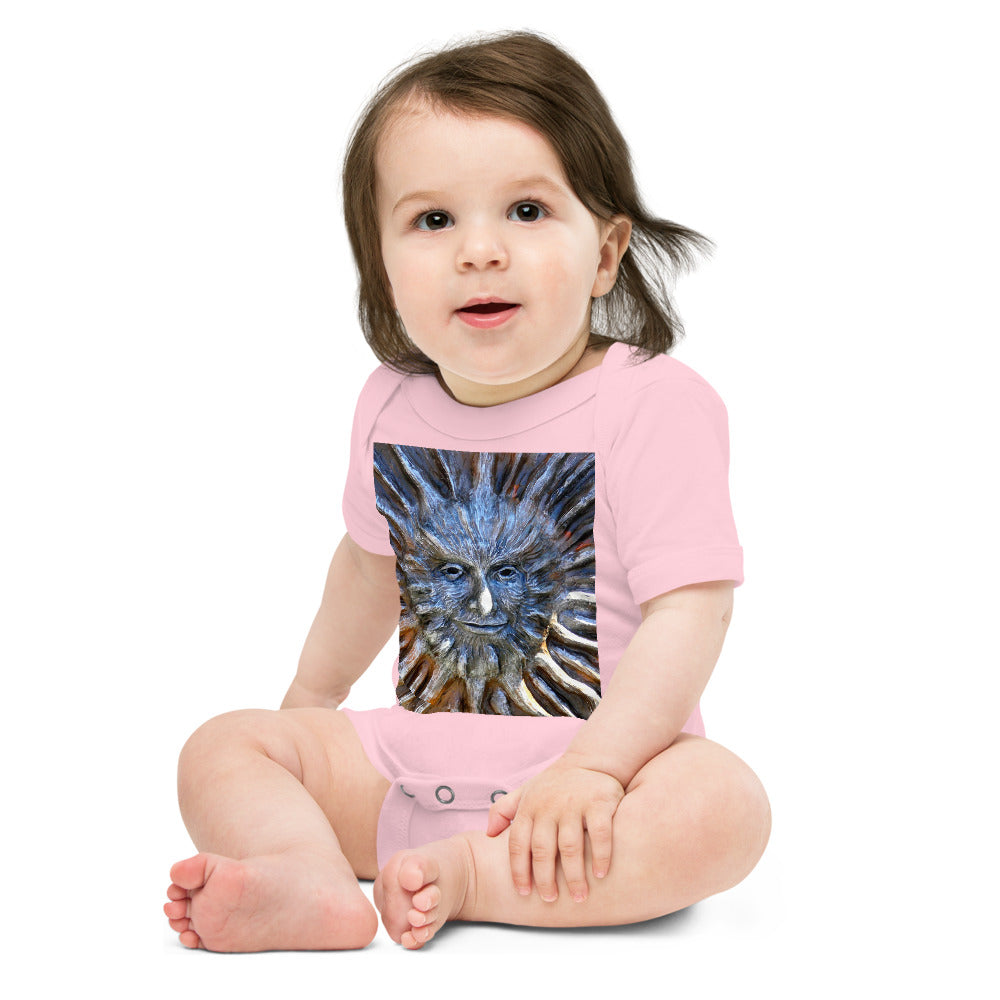 "Sun God" - Baby Short Sleeve One Piece - Fry1Productions