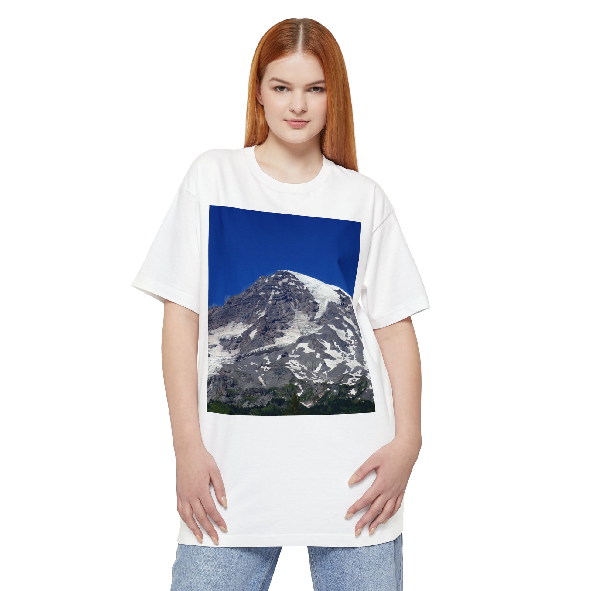 Majestic Mt. Rainier - Unisex Tall Beefy T-Shirt - Fry1Productions