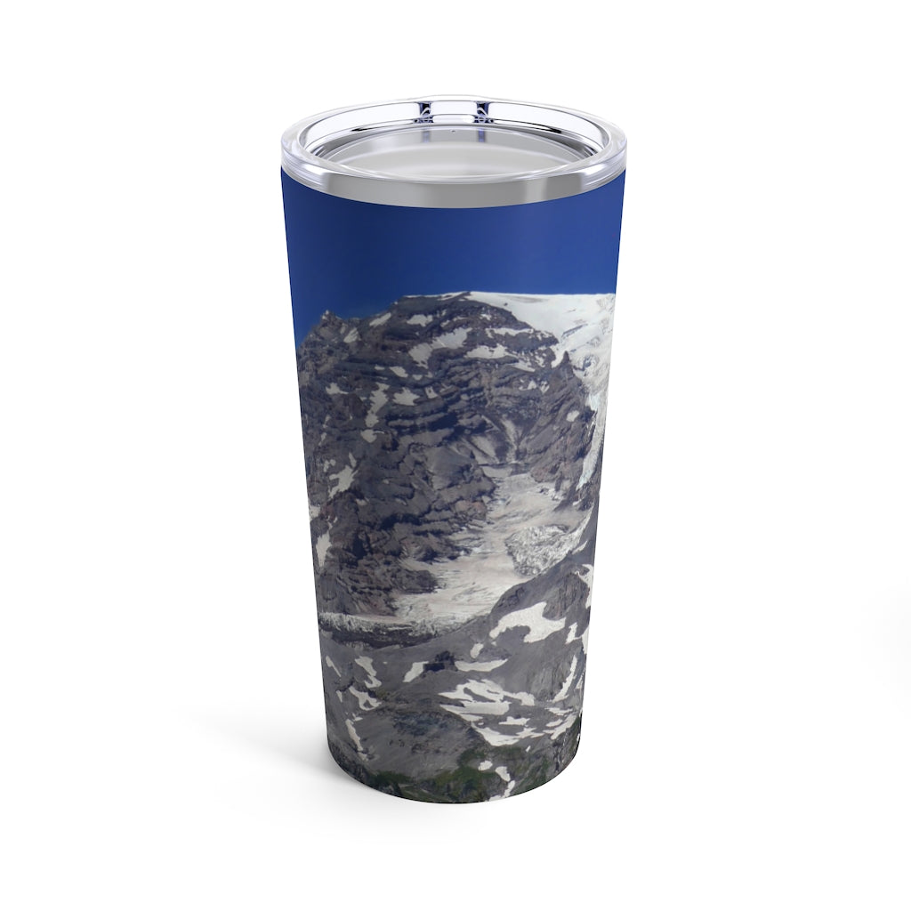 "Majestic Mt. Rainier" - Stainless Steel Tumbler 20 oz - Fry1Productions