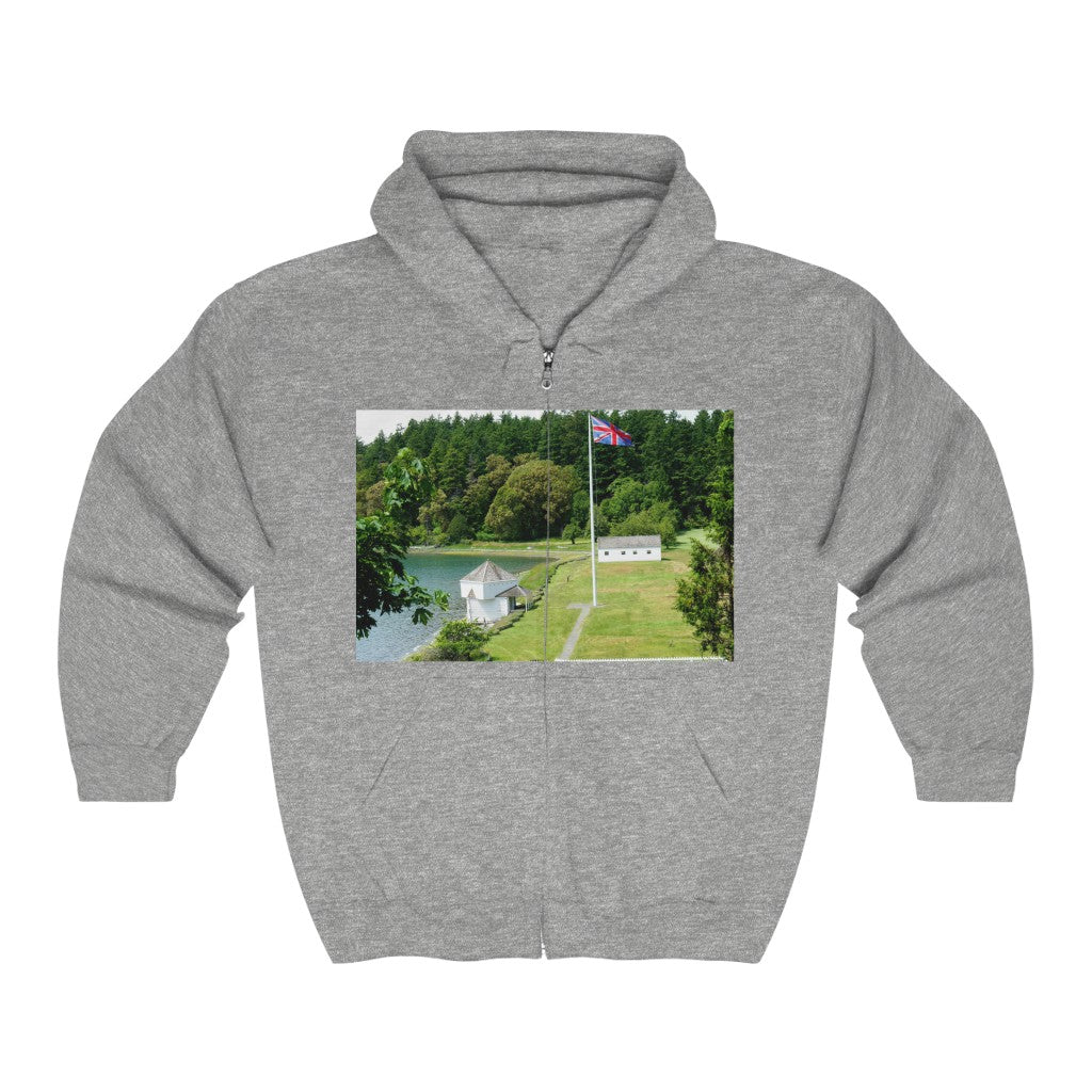 "Magnificent Grandiose Views" - Unisex Full Zip Hooded Sweatshirt - Fry1Productions