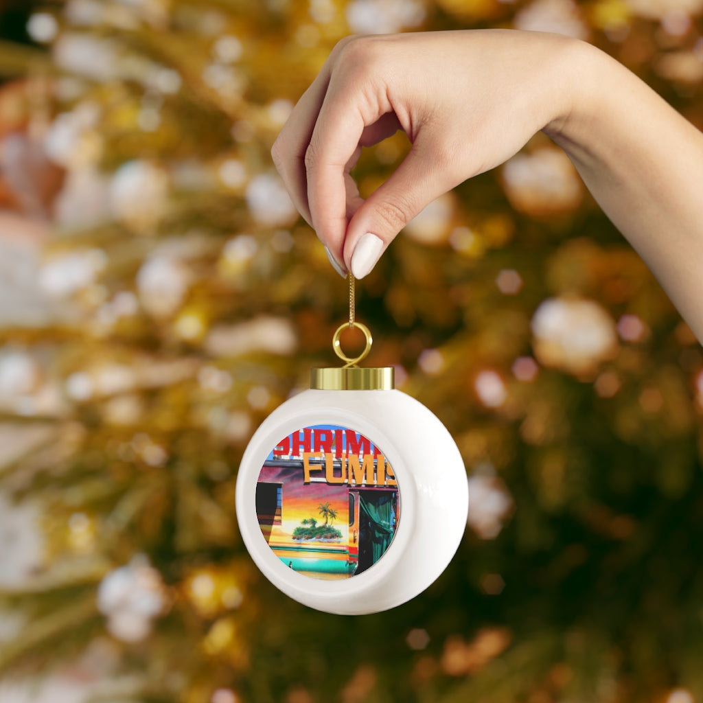 Island Love - Christmas Ball Ornament - Fry1Productions