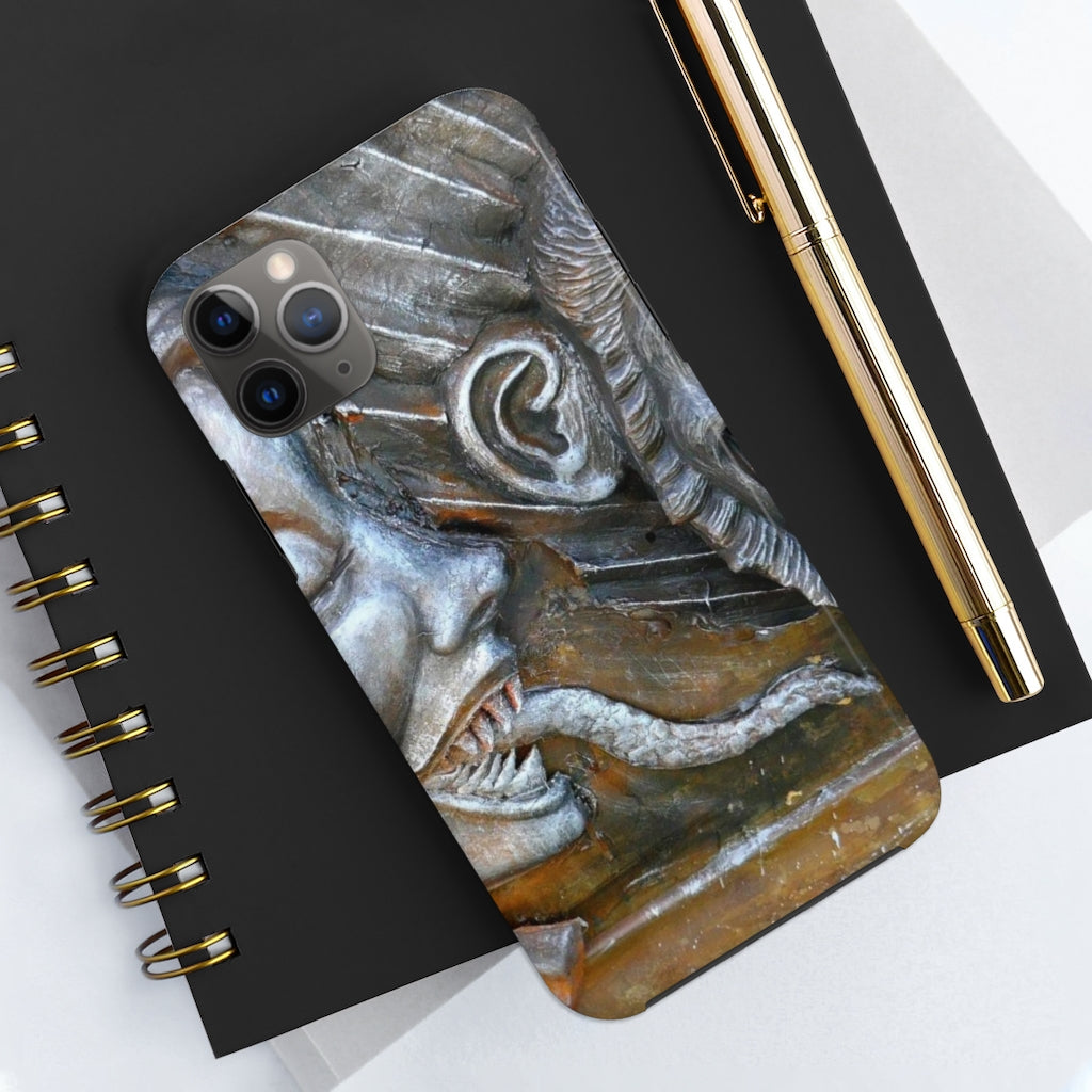 "Snakily Speaking" - iPhone Tough Case - Fry1Productions