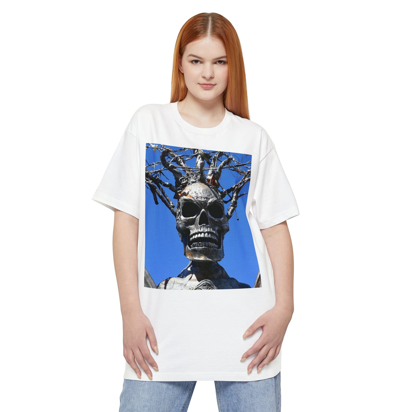 Skull Warrior Stare - Unisex Tall Beefy T-Shirt - Fry1Productions