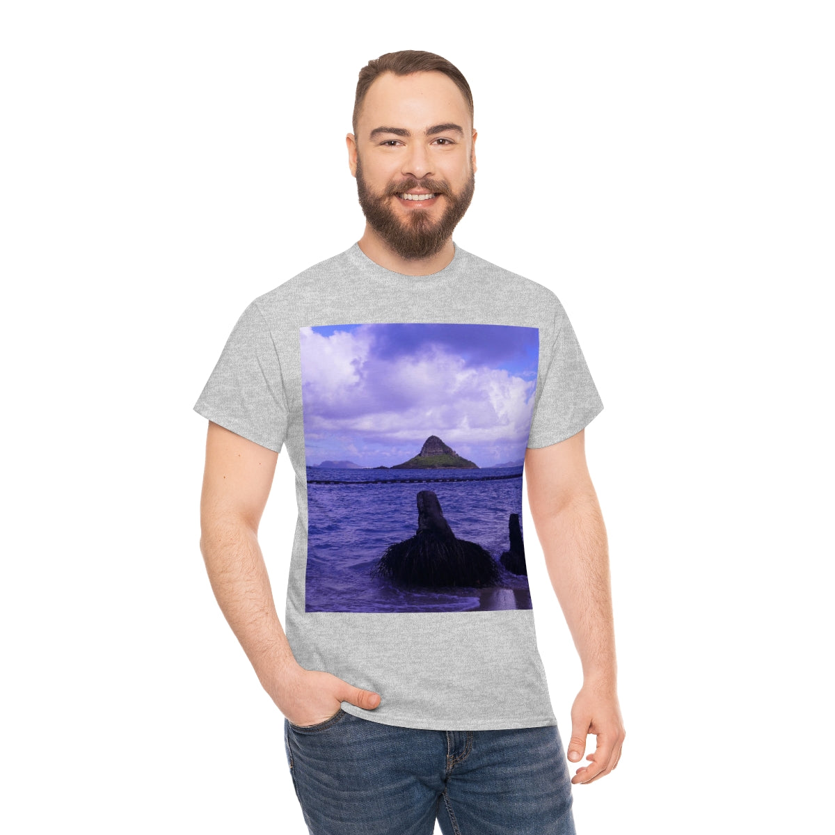 Wade To Chinaman's Hat - Unisex Heavy Cotton Tee - Fry1Productions