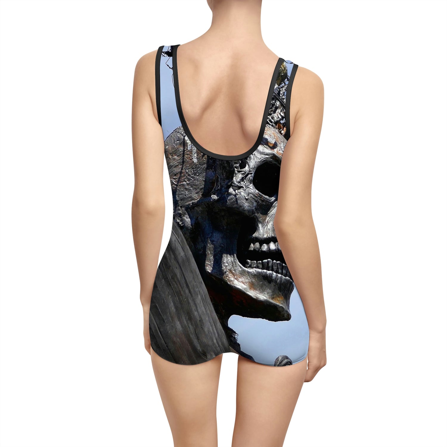 Skull Warrior - Women's Vintage Swimsuit - Fry1Productions