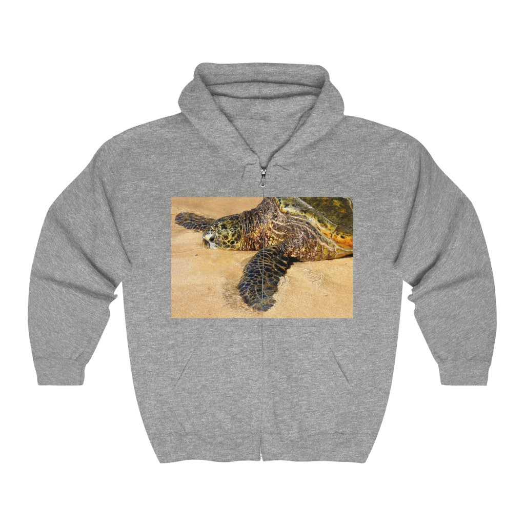 "Glistening Journey" - Unisex Full Zip Hooded Sweatshirt - Fry1Productions