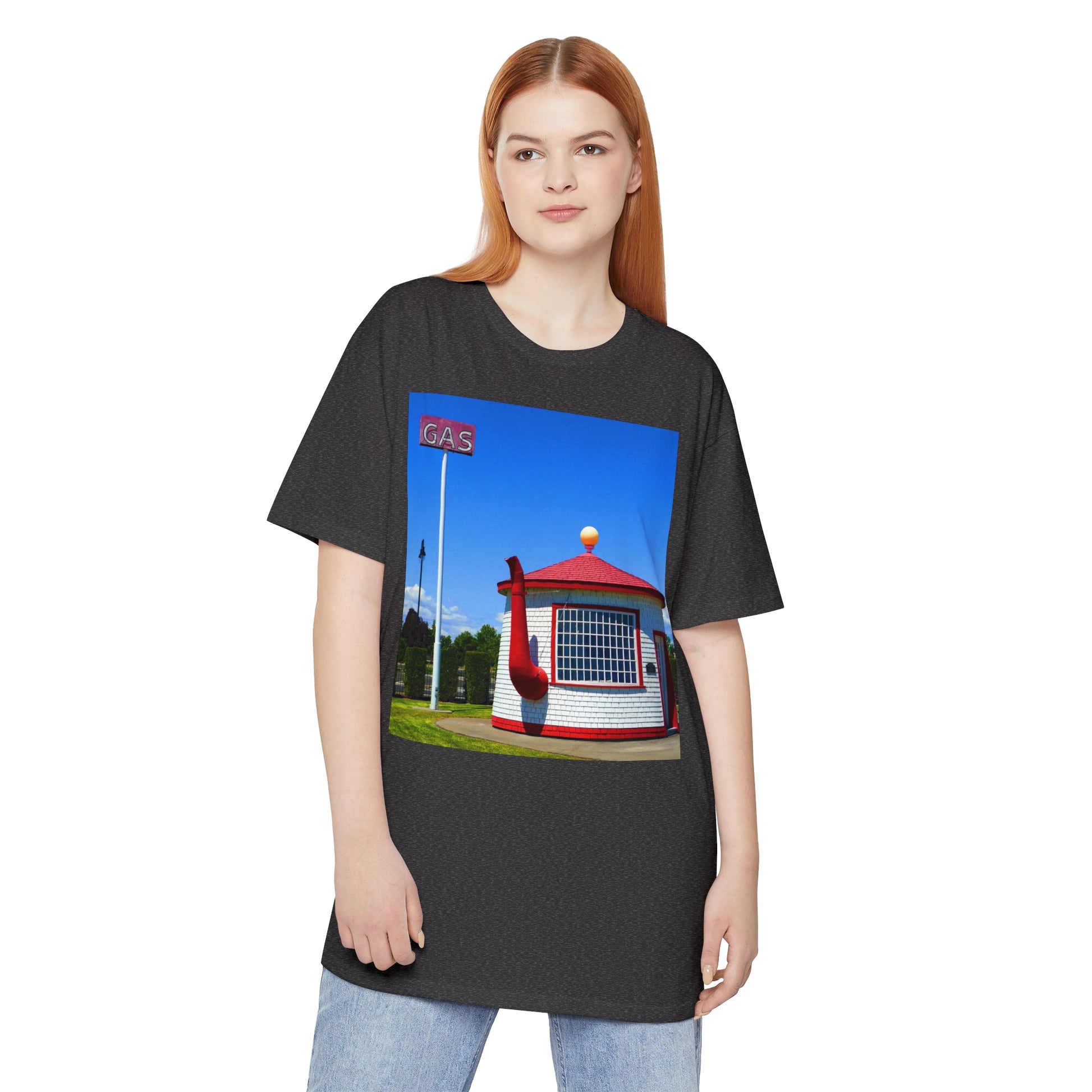 Historic Teapot Dome Service Station - Unisex Long Body Urban T-Shirt - Fry1Productions