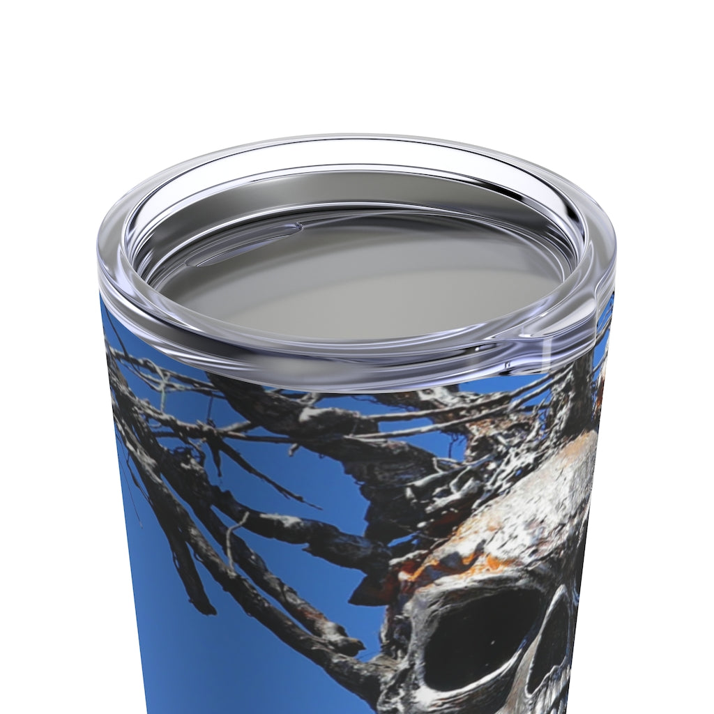 "Skull Warrior Stare" - Stainless Steel Tumbler 20 oz - Fry1Productions
