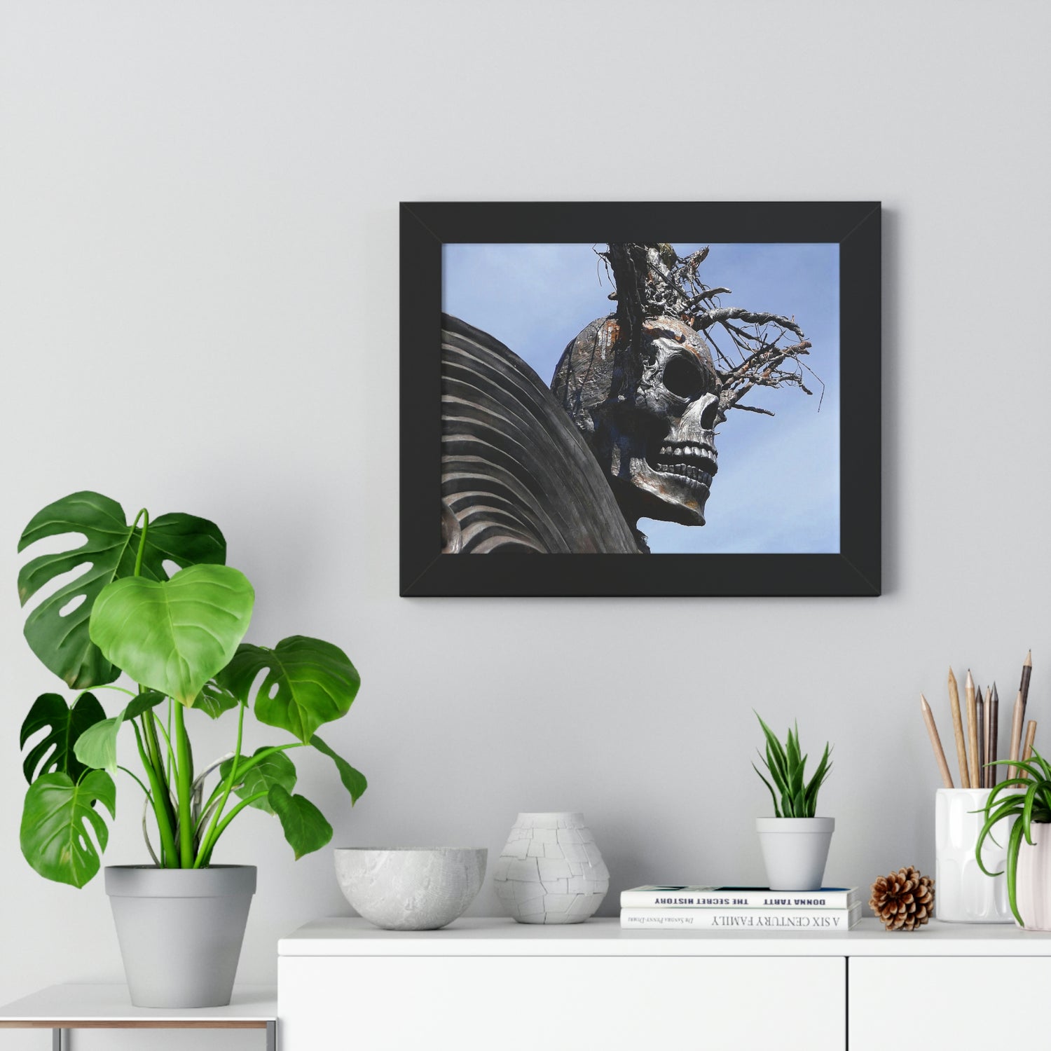 Skull Warrior - Framed Horizontal Poster - Fry1Productions