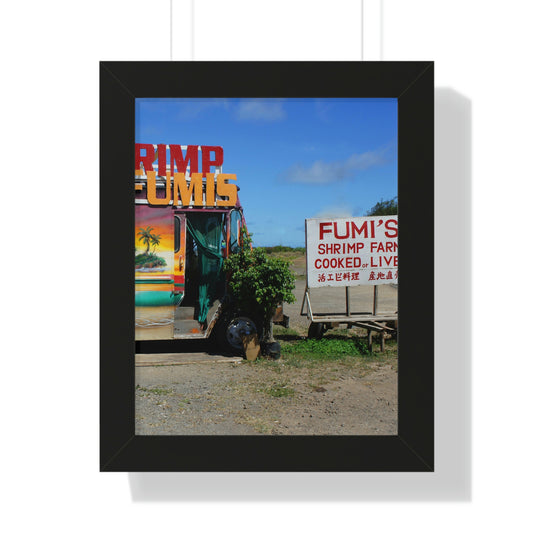 Kaulana Delights - Framed Vertical Poster - Fry1Productions