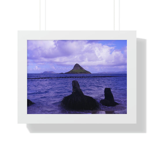 Wade To Chinaman's Hat - Framed Horizontal Poster - Fry1Productions