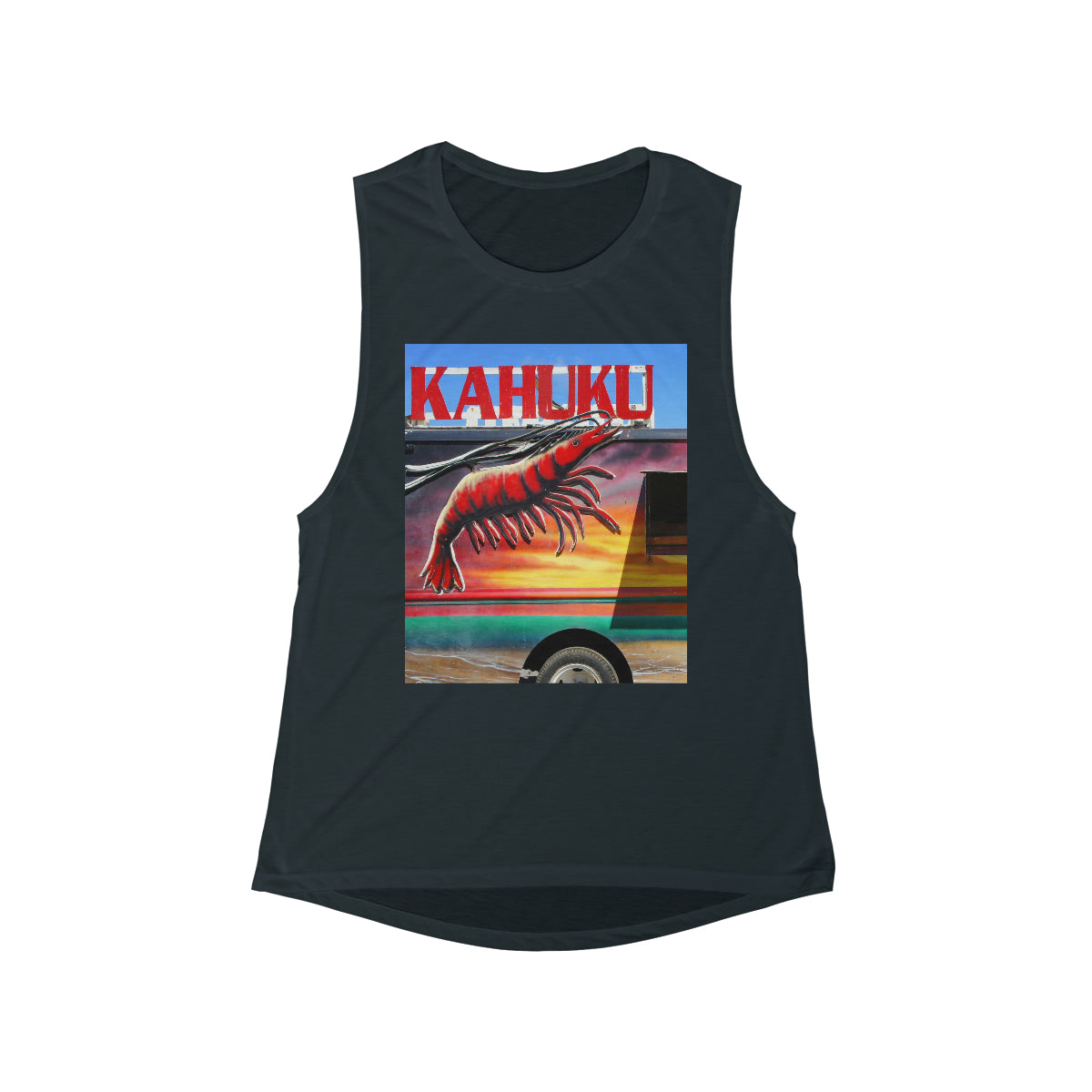 Kahuku Kai - Women's Flowy Scoop Muscle Tank - Fry1Productions
