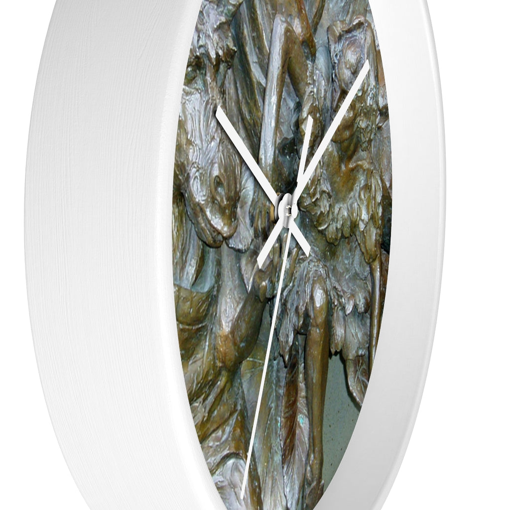 "Flight Love" - 10" Wooden Frame Wall Clock - Fry1Productions