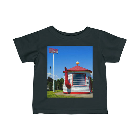 Historic Teapot Dome Service Station - Infant Fine Jersey Tee - Fry1Productions