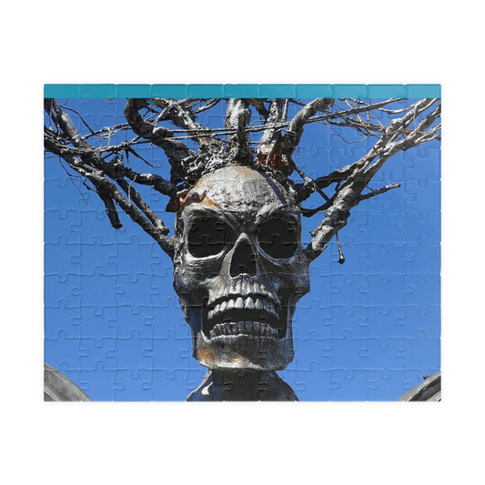 Skull Warrior Stare - Puzzle, Horizontal (110, 252, 500, 1014-piece) - Fry1Productions