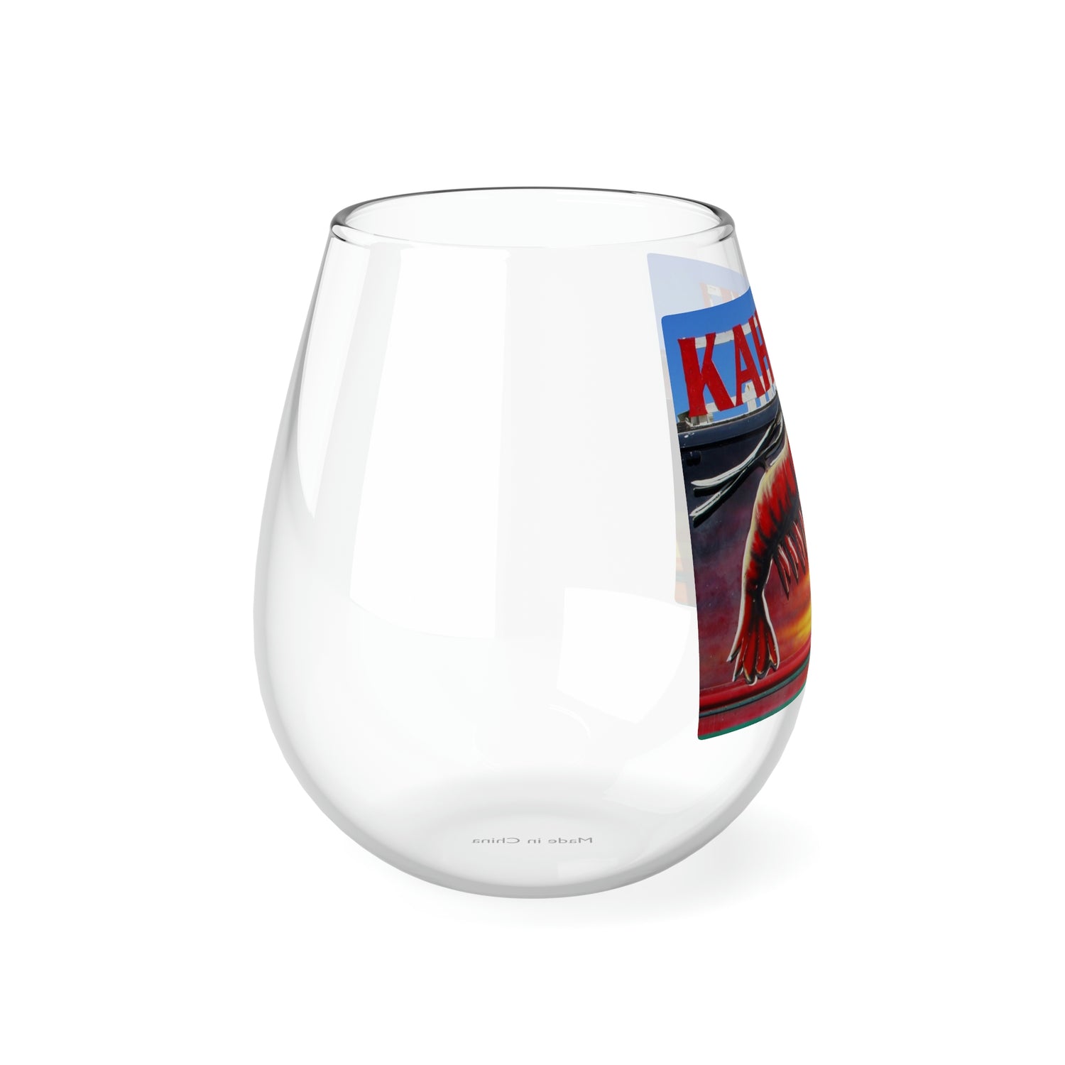 Kahuku Kai - Stemless Wine Glass, 11.75 oz - Fry1Productions