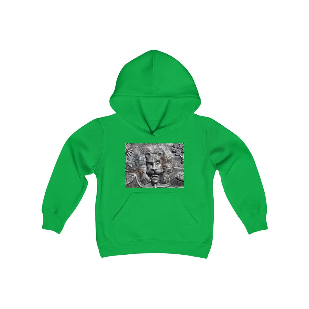 "Lion's Friends Forever" - Youth Heavy Blend Hooded Sweatshirt - Fry1Productions