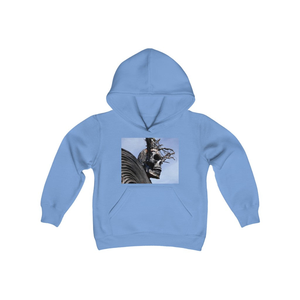 "Skull Warrior" - Youth Heavy Blend Hooded Sweatshirt - Fry1Productions