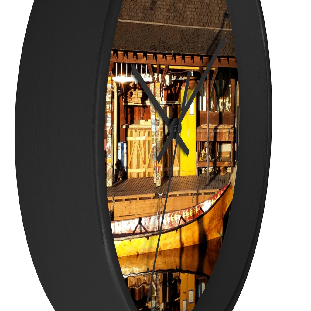 "Q'il'bid  Awe" - 10" Wooden Frame Wall Clock - Fry1Productions