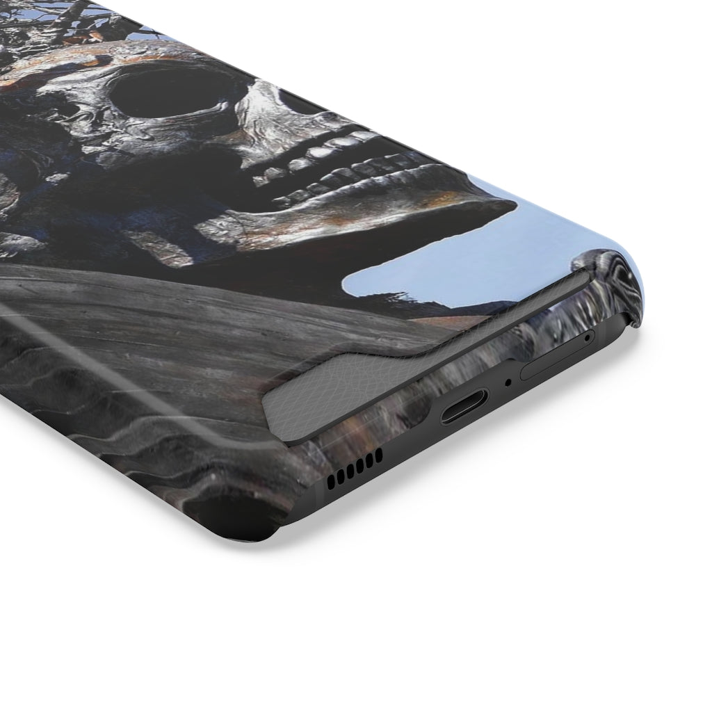 "Skull Warrior" - Galaxy S22 S21 & iPhone 13 Case With Card Holder - Fry1Productions