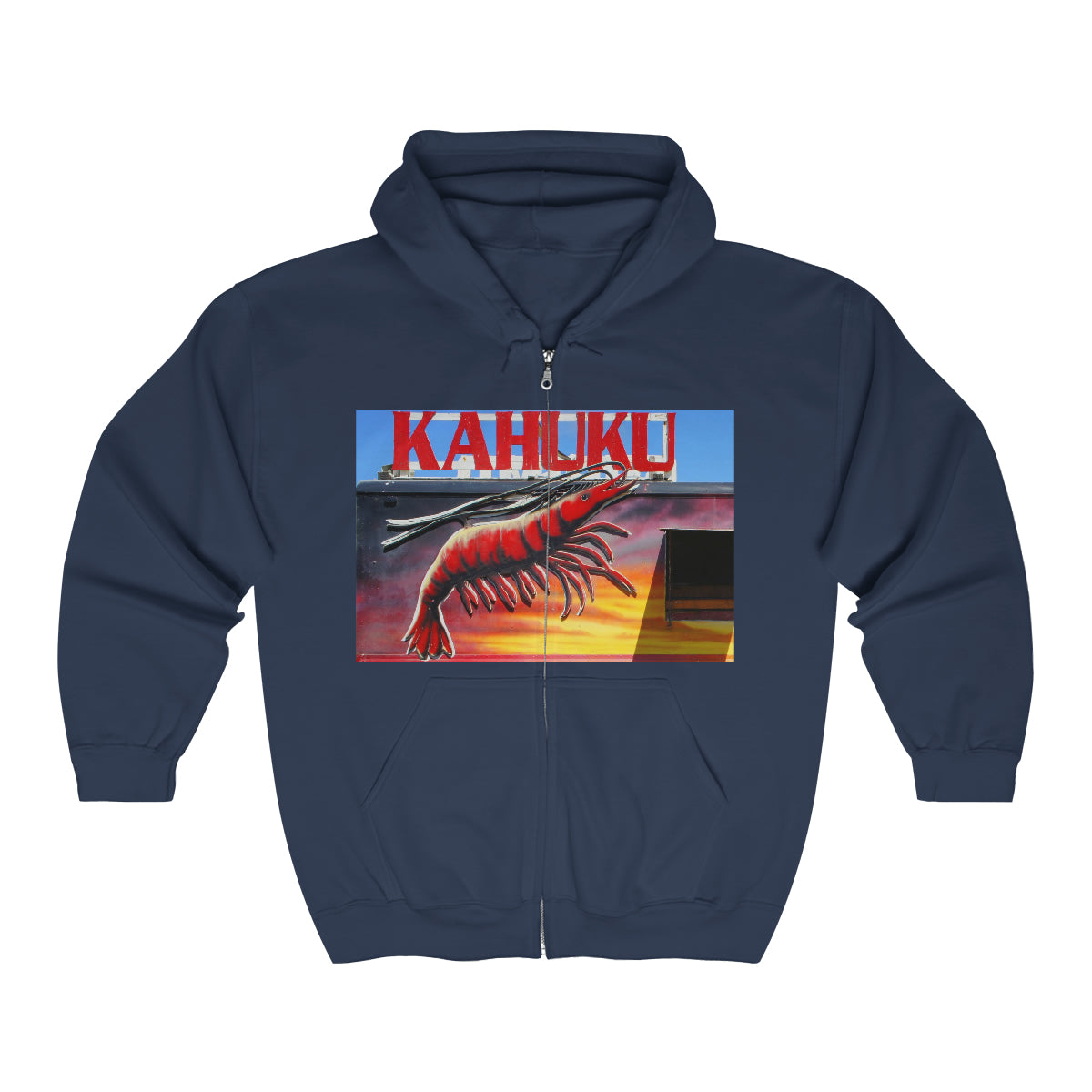 Kahuku Kai - Unisex Heavy Blend Full Zip Hooded Sweatshirt - Fry1Productions