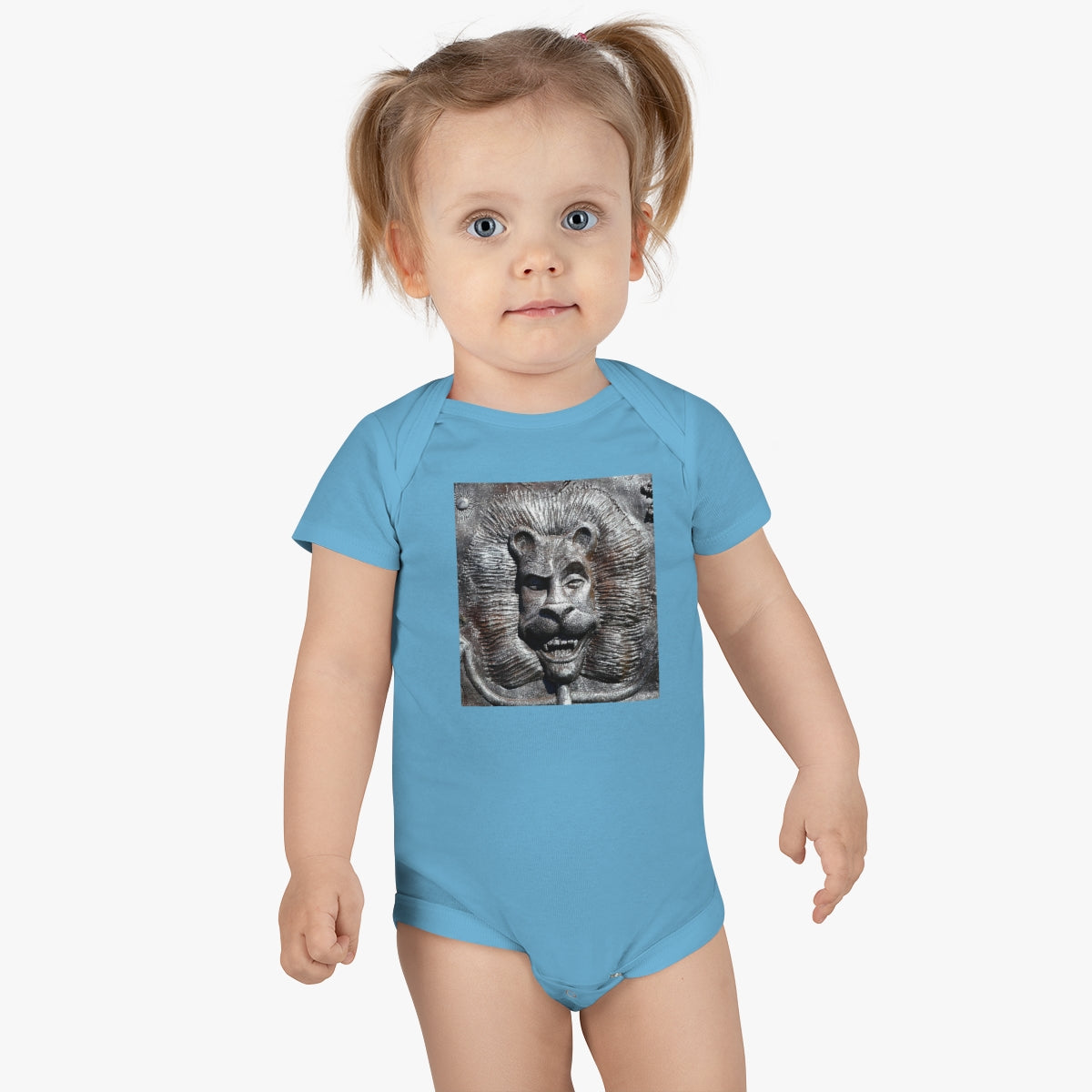 Lion's Friends Forever - Baby Short Sleeve Onesie - Fry1Productions