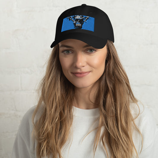 Skull Warrior Stare (Color) - Classic Dad Hat - Fry1Productions