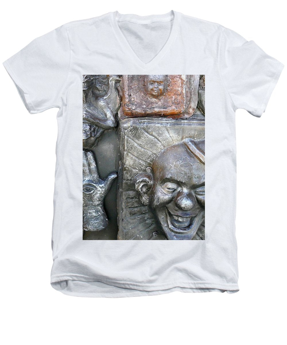 Cosmic Laughter - Men's V-Neck T-Shirt - Fry1Productions
