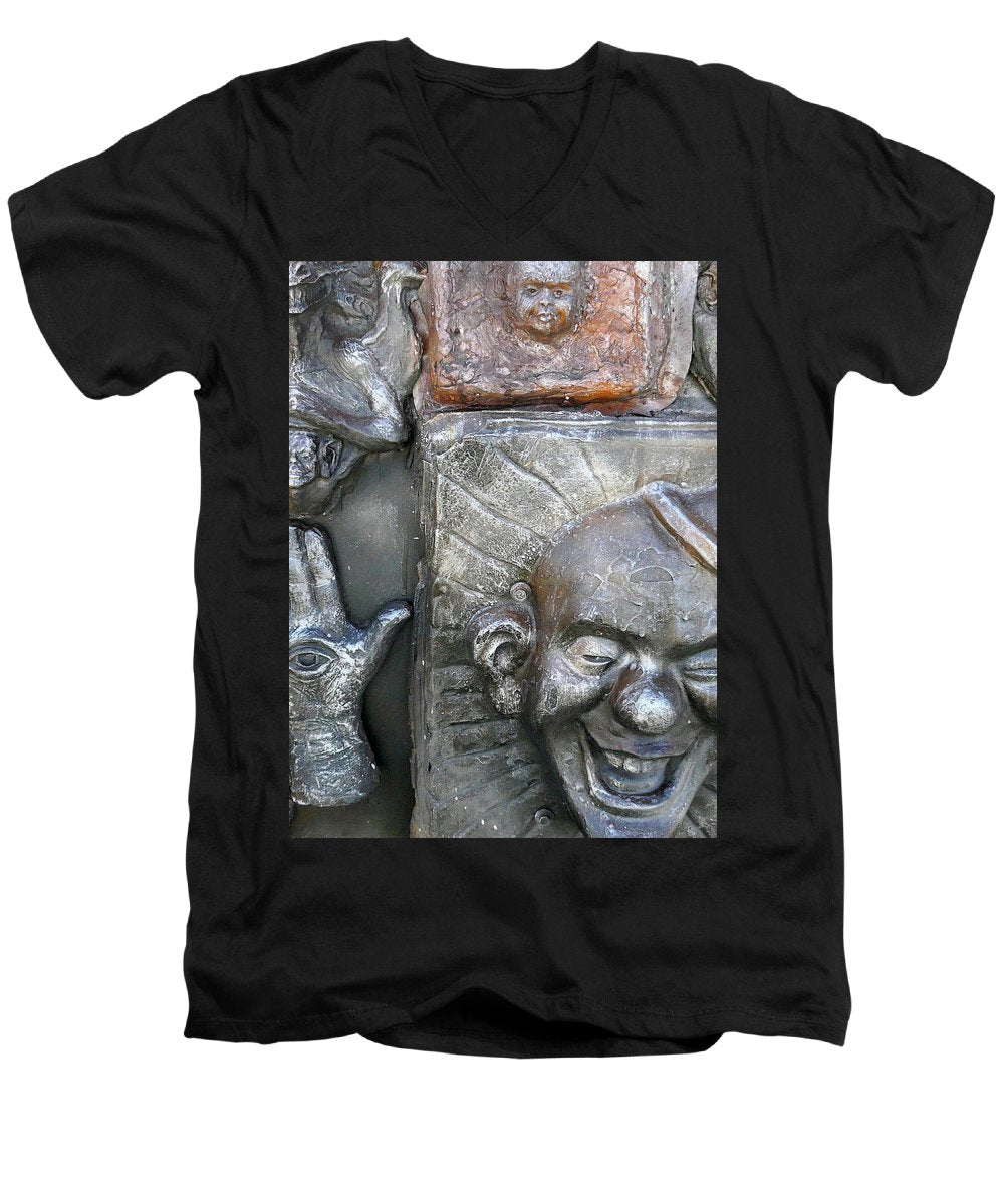 Cosmic Laughter - Men's V-Neck T-Shirt - Fry1Productions