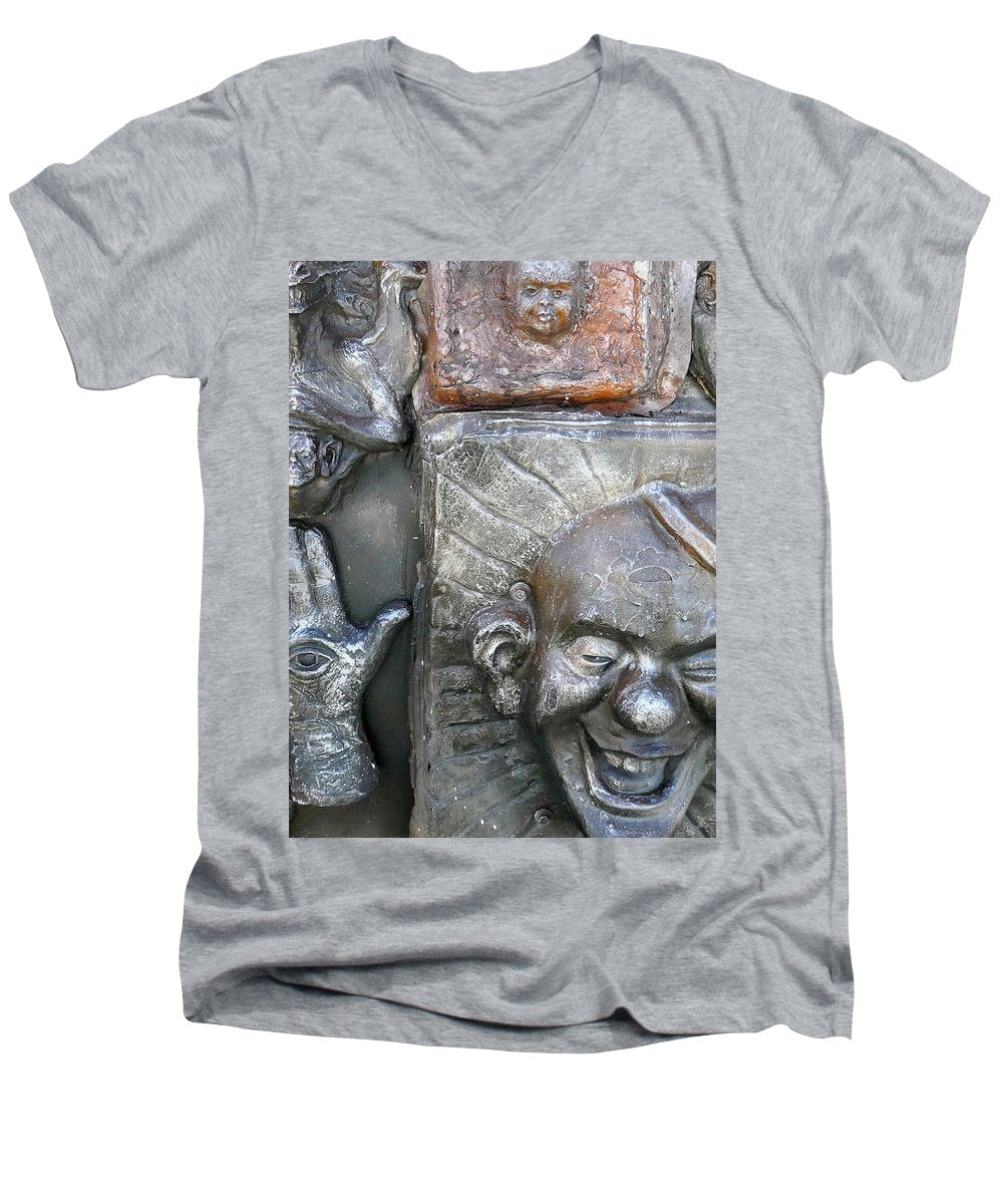 Cosmic Laughter - Men's V-Neck T-Shirt - Fry1Productions