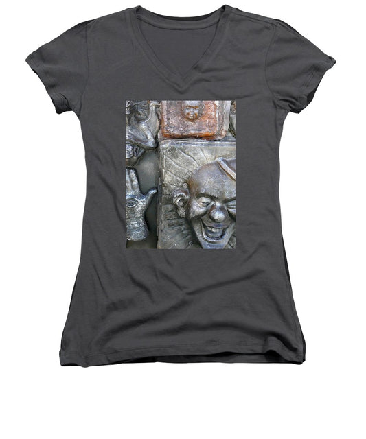 "Cosmic Laughter" - Women's V-Neck - Fry1Productions