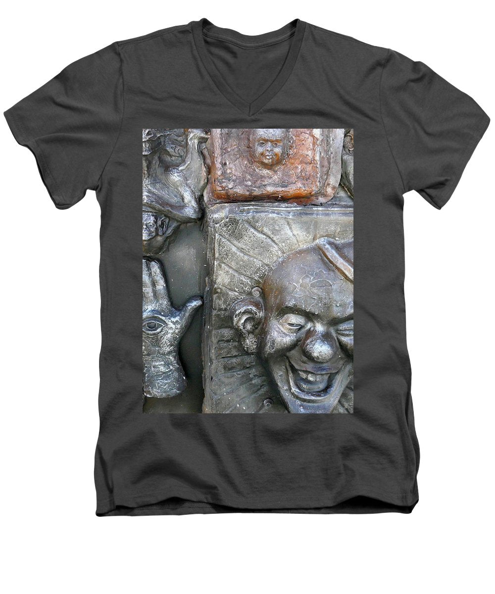 Cosmic Laughter - Men's V-Neck T-Shirt - Fry1Productions