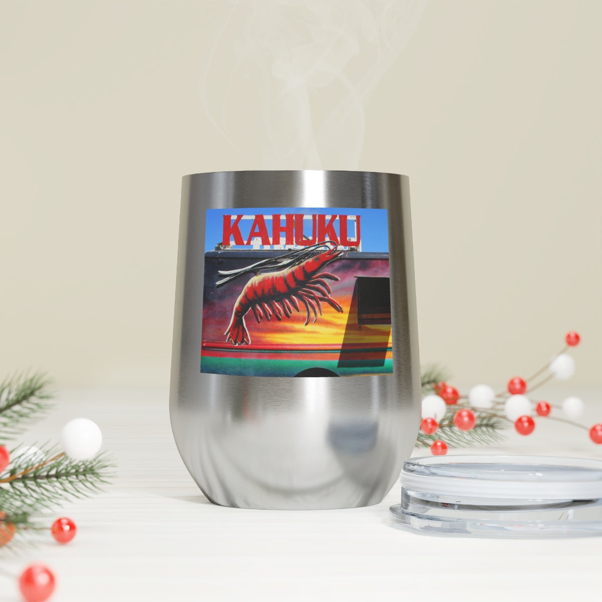 Kahuku Kai - 12 oz Insulated Wine Tumbler - Fry1Productions