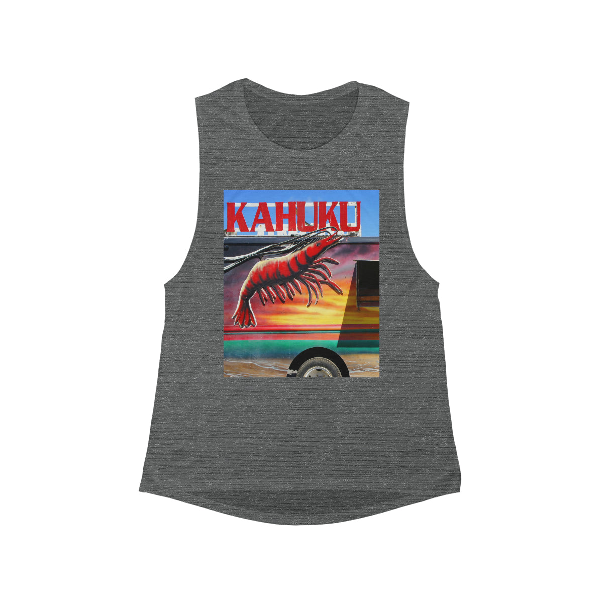 Kahuku Kai - Women's Flowy Scoop Muscle Tank - Fry1Productions