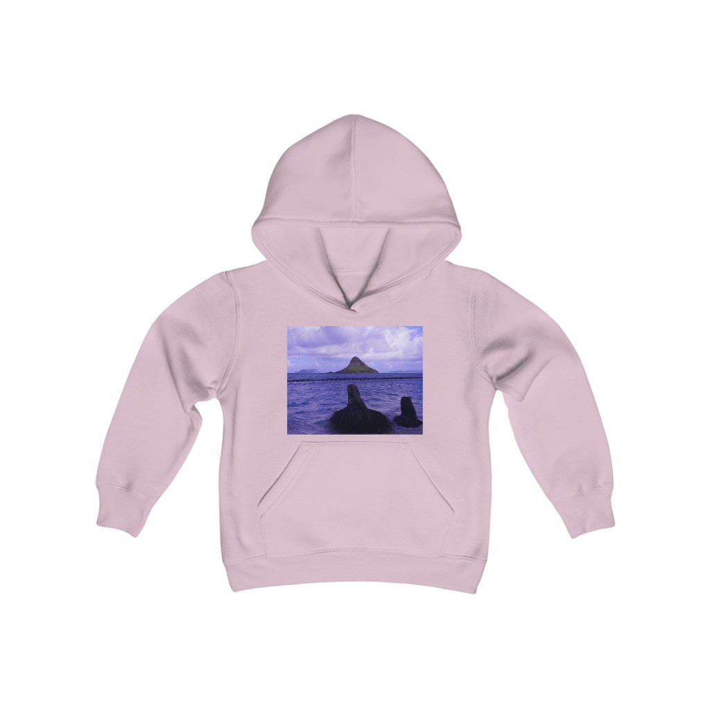 "Wade To Chinaman's Hat" - Youth Heavy Blend Hooded Sweatshirt - Fry1Productions