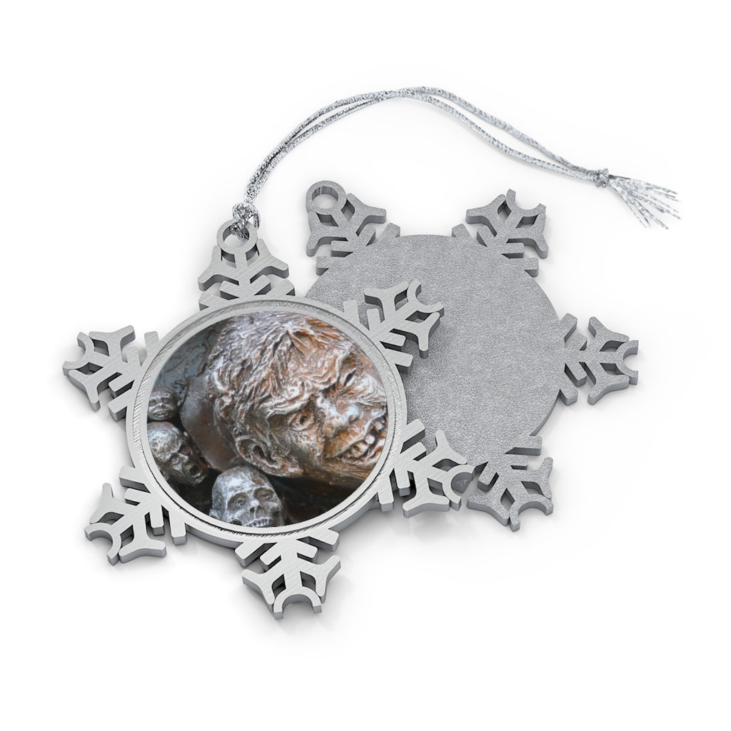 Waiting for the King - Pewter Snowflake Ornament - Fry1Productions