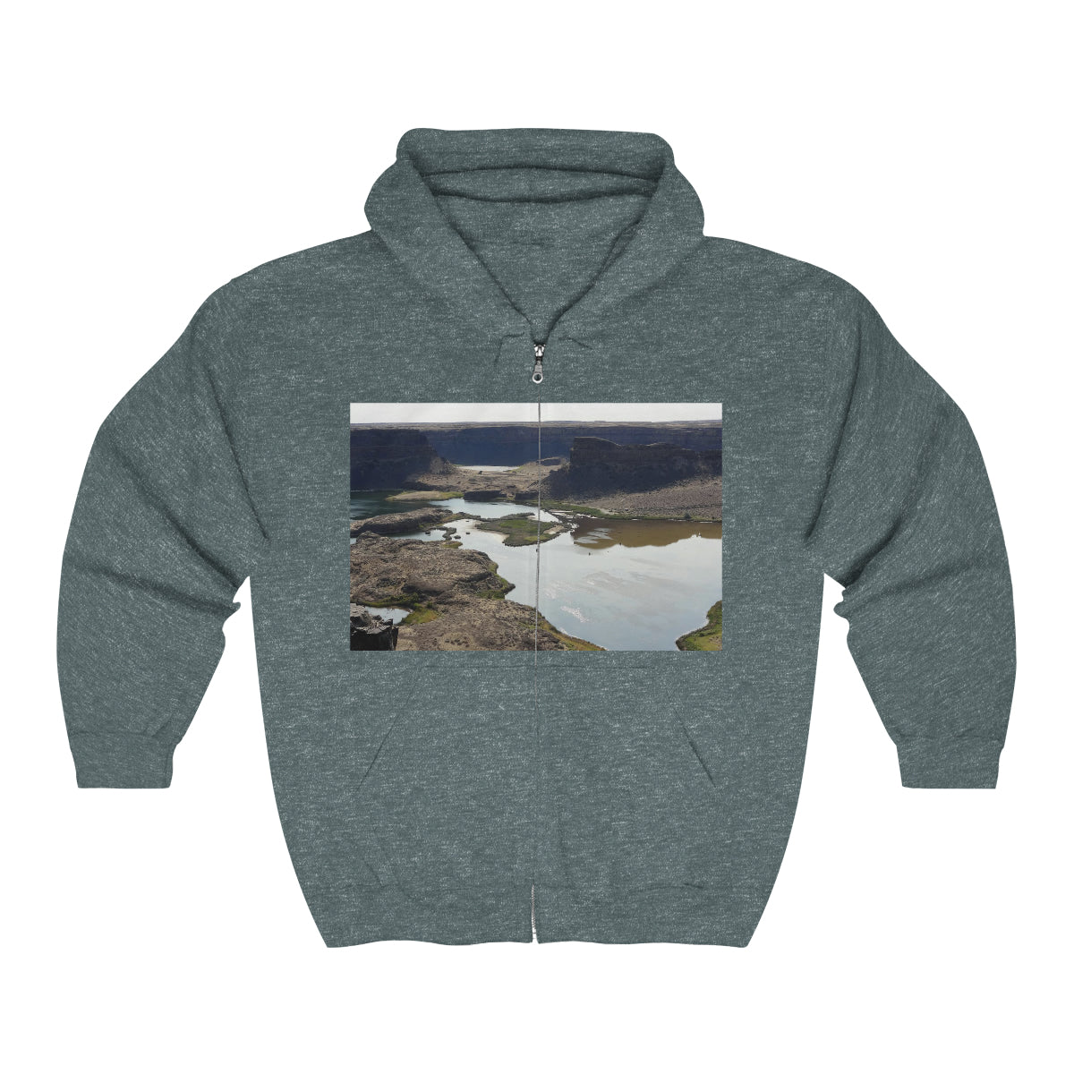 Reminisce of Ancient Thunder - Unisex Heavy Blend Full Zip Hooded Sweatshirt - Fry1Productions