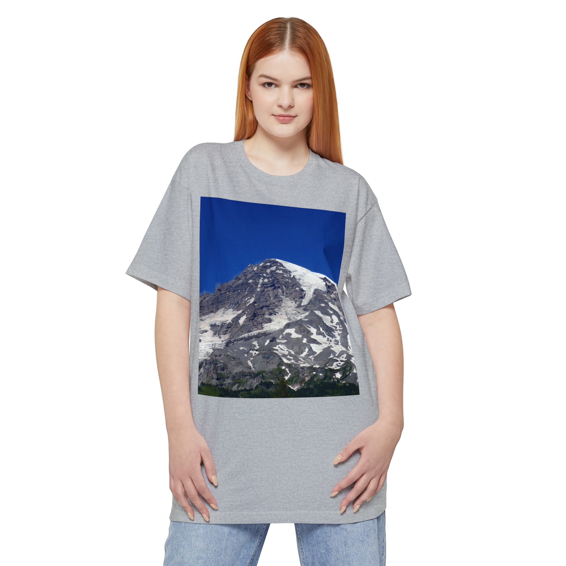 Majestic Mt. Rainier - Unisex Tall Beefy T-Shirt - Fry1Productions