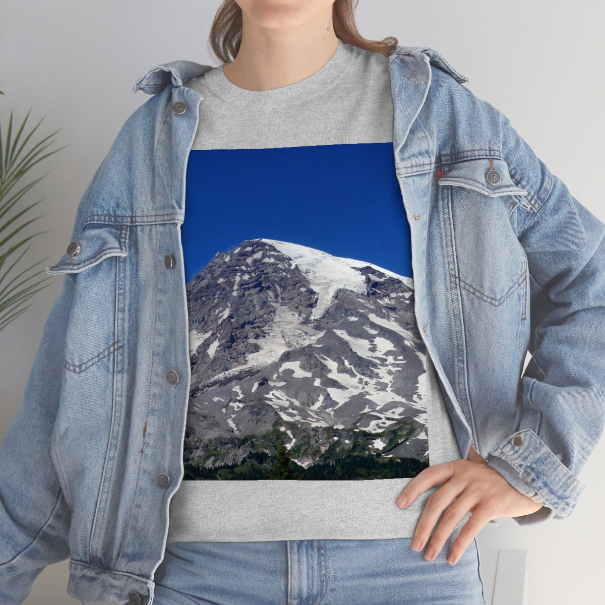 Majestic Mt. Rainier - Unisex Heavy Cotton Tee - Fry1Productions