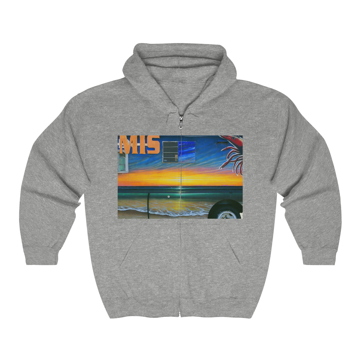 Fumis Aloha - Unisex Heavy Blend Full Zip Hooded Sweatshirt - Fry1Productions