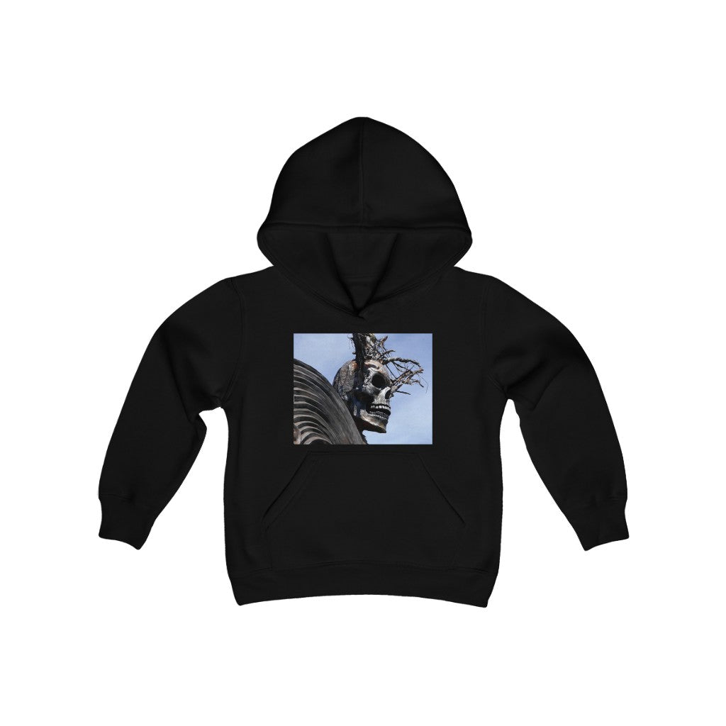 "Skull Warrior" - Youth Heavy Blend Hooded Sweatshirt - Fry1Productions