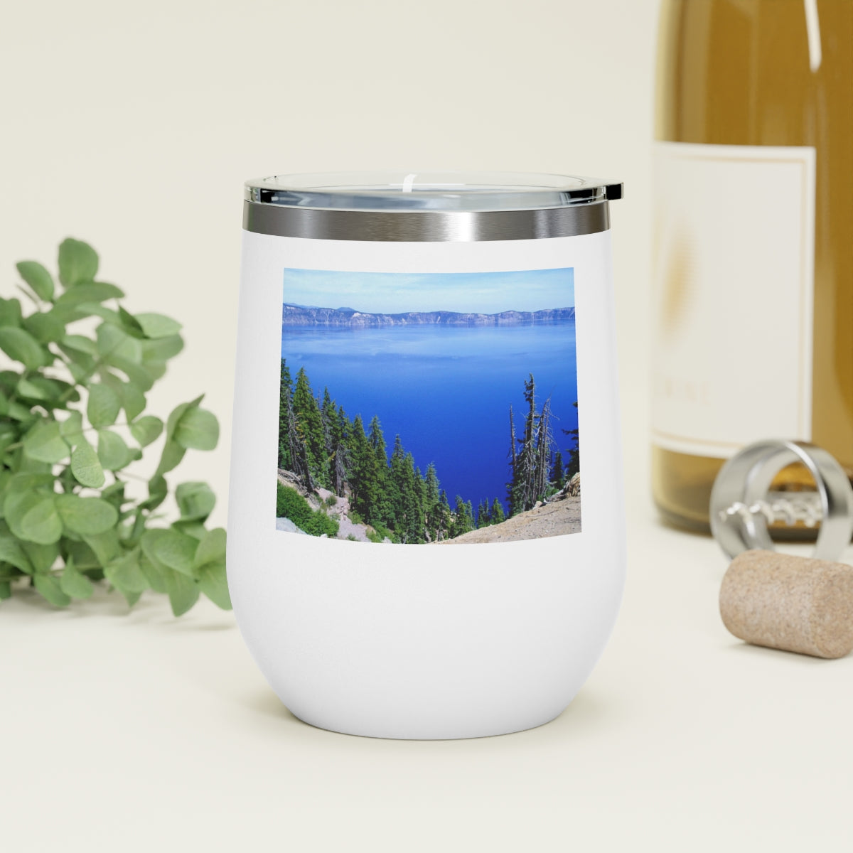 Deep Blue - 12 oz Insulated Wine Tumbler - Fry1Productions